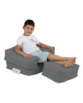 suolo kojos - Sėdmaišis Hanah Home Kids Single Seat Pouffe 248FRN1222, tamsiai pilka - 2 nuotrauka