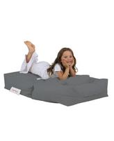 suolo kojos - Sėdmaišis Hanah Home Kids Single Seat Pouffe 248FRN1222, tamsiai pilka - 6 nuotrauka