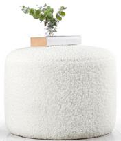 Pufas Hanah Home Skylee, baltas, 54 cm x 54 cm x 39 cm