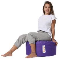 Pufas Hanah Home Round, violetinis, 55 cm x 55 cm x 30 cm