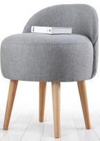 Pufas Hanah Home Corvile, pilkas, 42 cm x 48 cm x 47 cm