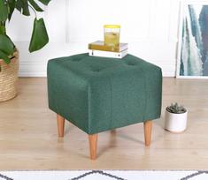 pufas zalia - Pufas Hanah Home Tomp, žalias, 43 cm x 43 cm x 43 cm - 6 nuotrauka