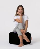 pufas juodas - Pufas Hanah Home Round, juodas, 55 cm x 55 cm x 30 cm - 4 nuotrauka