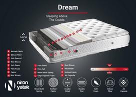ciuzinys 200 x 160 - Kalune Design Čiužinys Dream 160x200 cm Double Size Luxury Middle Firm Double Padded Mattress - 5 nuotrauka