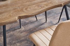 valgomojo kedes naturalaus - Halmar Tables Larson Natural Oak/Black - 3 nuotrauka