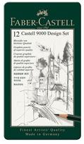 eskizavimo rinkinys - Pieštukai eskizavimui Faber-Castell 9000 Art Set, 8B-2H, 12vnt. - 3 nuotrauka