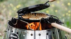 vafline ketaus - Petromax Rotating Waffle Iron 30904, 220 mm - 4 nuotrauka