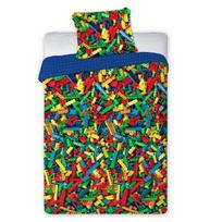 Vaikiškas patalynės komplektas Lego Bricks, 140x200, 2 dalių