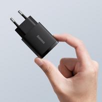 3 usb port charger -  Baseus USB + Type-C 20W juodas CCXJ-B01 - 10 nuotrauka
