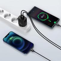 3 usb port charger -  Baseus USB + Type-C 20W juodas CCXJ-B01 - 11 nuotrauka