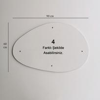 veidrodis 60x90 - Kalune Design Veidrodis Porto Ayna 90x60 cm - 10 nuotrauka