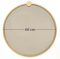 kabinamas veidrodis - Kalune Design Veidrodis Gold Metal Çerçeve Yuvarlak Ayna A708 - 9 nuotrauka