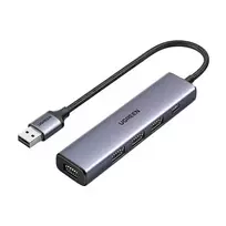 Hub UGREEN 5in1 Adapter, USB to 4x USB 3.0, USHUGR20805