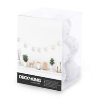 kalediniai burbulai - LED girliandos burbulas DecoKing, 1.5 m, 10, balta - 3 nuotrauka
