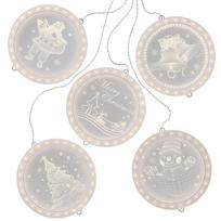 kaledines girliandos - Lempučių girlianda AmeliaHome, 1.5 m, 5, balta - 1 nuotrauka