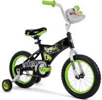 Vaikiškas dviratis Huffy Star Wars Grogu 22620W, juodas/žalias, 12"