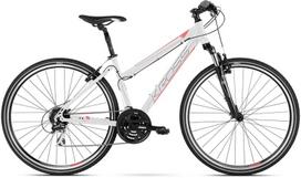 Dviratis Kross Evado 3.0, moterims, baltas/rožinis, 28"