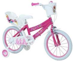 Vaikiškas dviratis Huffy Disney Princess 21851W, baltas/rožinis, 16"