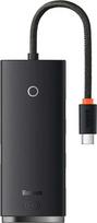 baseus usb c adapter - Baseus Lite Series HUB USB Type C adapter - 4x USB 3.0 25cm black (WKQX030301) - 1 nuotrauka