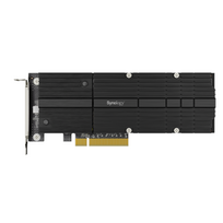 nvme pcie adapter - Synology M2D20 Dual-slot M.2 NCMe PCIe SSD adapter card for cashe acceleration GT/s, PCIe 3.0 x8 - 1 nuotrauka