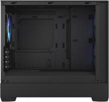 mini itx korpusas - Fractal Design Pop Mini Air RGB TG Clear Tint, juoda - 3 nuotrauka