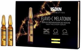  ISDIN odą regeneruojančios naktinės ampulės FLAVO-C MELATONIN, 2 ml x 10 vnt.