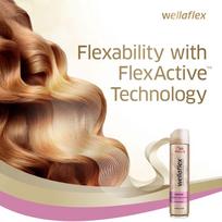 plauku modeliavimo galva - Wella Wellaflex Sensitive Hairspray 250ml - 8 nuotrauka