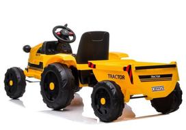 traktoriuko priekaba - Elektromobilis traktorius su priekaba CH9959, geltonas - 5 nuotrauka