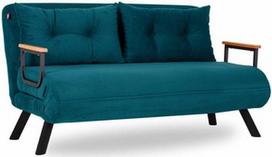 Sofa-lova Hanah Home Sando Petroleum, žalia, 133 x 78 x 78 cm