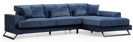 Kampinė sofa Hanah Home Frido, tamsiai mėlyna, dešininė, 190 x 308 x 92 cm