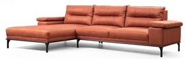 Pirkti Kampinė sofa Hanah Home Hollywood 859FTN2028, oranžinė, kairinė, 309 x 188 x 89 cm - Photo 1