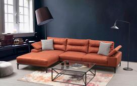 Pirkti Kampinė sofa Hanah Home Hollywood 859FTN2028, oranžinė, kairinė, 309 x 188 x 89 cm - Photo 11