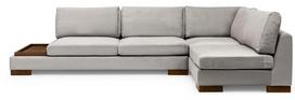 Kampinė sofa Hanah Home Tulip, šviesiai pilka, dešininė, 193 x 313 x 80 cm