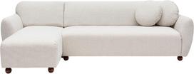 Kampinė sofa Hanah Home Eddy 560ARE1198, balta, kairinė, 162 x 273 x 86 cm