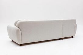 kampai sofos - Kampinė sofa Hanah Home Eddy 560ARE1198, balta, kairinė, 162 x 273 x 86 cm - 2 nuotrauka