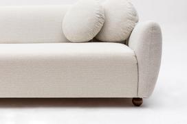 kampai sofos - Kampinė sofa Hanah Home Eddy 560ARE1198, balta, kairinė, 162 x 273 x 86 cm - 6 nuotrauka