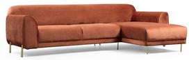 sofa lova hanah - Kampinė sofa Hanah Home Image 560ARE1145, ruda, dešininė, 169 x 287 x 85 cm - 2 nuotrauka