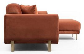 sofa lova hanah - Kampinė sofa Hanah Home Image 560ARE1145, ruda, dešininė, 169 x 287 x 85 cm - 4 nuotrauka