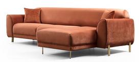 sofa lova hanah - Kampinė sofa Hanah Home Image 560ARE1145, ruda, dešininė, 169 x 287 x 85 cm - 7 nuotrauka