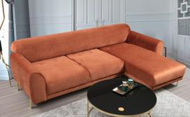 sofa lova hanah - Kampinė sofa Hanah Home Image 560ARE1145, ruda, dešininė, 169 x 287 x 85 cm - 11 nuotrauka