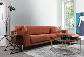 sofa lova hanah - Kampinė sofa Hanah Home Image 560ARE1145, ruda, dešininė, 169 x 287 x 85 cm - 13 nuotrauka