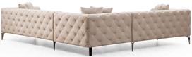 minkstas kampas rudas - Kampinė sofa Hanah Home Como Ecru, smėlio ruda, dešininė, 270 x 310 x 73 cm - 2 nuotrauka
