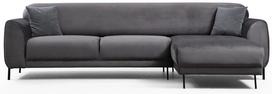 Kampinė sofa Hanah Home Image L3-Chl, antracito, dešininė, 287 x 169 x 85 cm