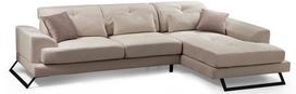 Kampinė sofa Hanah Home Frido, kreminė, dešininė, 190 x 308 x 92 cm