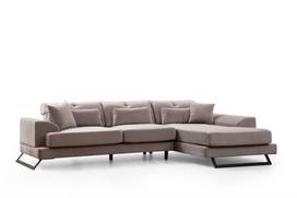 Kampinė sofa Hanah Home Frido, šviesiai pilka, dešininė, 190 x 308 x 92 cm