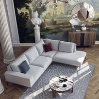 Pirkti Kampinė sofa Hanah Home Secret, šviesiai pilka, universalus, 230 x 290 x 88 cm - Photo 2