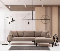 Pirkti Kampinė sofa Hanah Home Leo Mocha, ruda, dešininė, 150 x 255 x 65 cm - Photo 6