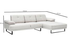 minkstas kampas rudas - Kampinė sofa Hanah Home Mustang Large, smėlio, dešininė, 174 x 314 x 83 cm - 10 nuotrauka