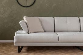 minkstas kampas rudas - Kampinė sofa Hanah Home Mustang Large, smėlio, dešininė, 174 x 314 x 83 cm - 13 nuotrauka