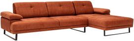 Kampinė sofa Hanah Home Mustang Large, oranžinė, dešininė, 174 x 314 x 83 cm